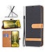 SoFetch Zwart Jeans Bookcase Hoesje met Polsbandje voor de Nokia G22