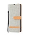 SoFetch Grijs Jeans Bookcase Hoesje met Polsbandje voor de Nokia G22