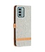 SoFetch Grijs Jeans Bookcase Hoesje met Polsbandje voor de Nokia G22