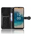 SoFetch Zwart Stippen Bookcase Hoesje met Polsbandje voor de Nokia G22