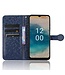 SoFetch Donkerblauw Stippen Bookcase Hoesje met Polsbandje voor de Nokia G22