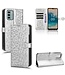 SoFetch Zilver Stippen Bookcase Hoesje met Polsbandje voor de Nokia G22