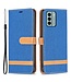 SoFetch Saffierblauw Jeans Bookcase Hoesje met Polsbandje voor de Nokia G22