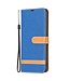 SoFetch Saffierblauw Jeans Bookcase Hoesje met Polsbandje voor de Nokia G22
