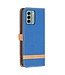 SoFetch Saffierblauw Jeans Bookcase Hoesje met Polsbandje voor de Nokia G22
