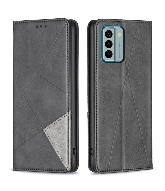 SoFetch Zwart Pasjeshouder Bookcase Hoesje voor de Nokia G22