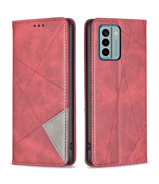 SoFetch Rood Pasjeshouder Bookcase Hoesje Nokia G22