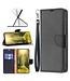 SoFetch Zwart Litchee Bookcase Hoesje met Polsbandje voor de Nokia G22
