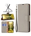 SoFetch Grijs Litchee Bookcase Hoesje met Polsbandje voor de Nokia G22