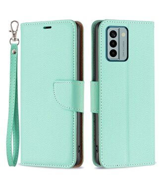 SoFetch Groen Litchee Bookcase Hoesje met Polsbandje Nokia G22