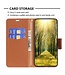 SoFetch Bruin Litchee Bookcase Hoesje met Polsbandje voor de Nokia G22