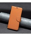 SoFetch Bruin Litchee Bookcase Hoesje met Polsbandje voor de Nokia G22