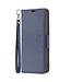 SoFetch Donkerblauw Litchee Bookcase Hoesje met Polsbandje voor de Nokia G22