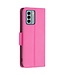 SoFetch Roze Litchee Bookcase Hoesje met Polsbandje voor de Nokia G22