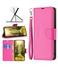 SoFetch Roze Litchee Bookcase Hoesje met Polsbandje voor de Nokia G22