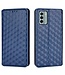 SoFetch Blauw Ruiten Bookcase Hoesje voor de Nokia G22