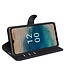 SoFetch Zwart Litchee Bookcase Hoesje voor de Nokia G22