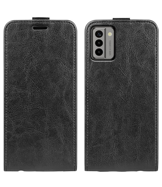 SoFetch Zwart Glad Bookcase Hoesje voor de Nokia G22