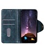 Khazhen Blauw Drukknoop Bookcase Hoesje voor de Nokia G22