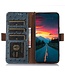 SoFetch Blauw RFID Struisvogel Bookcase Hoesje voor de Nokia G22