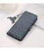 SoFetch Blauw RFID Struisvogel Bookcase Hoesje voor de Nokia G22