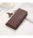 SoFetch Koffiebruin RFID Struisvogel Bookcase Hoesje voor de Nokia G22