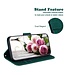 SoFetch Groen Bloemen Vlinder Bookcase Hoesje met Polsbandje voor de Nokia G22