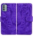 SoFetch Paars Tijger Bookcase Hoesje voor de Nokia G22