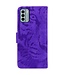 SoFetch Paars Tijger Bookcase Hoesje voor de Nokia G22
