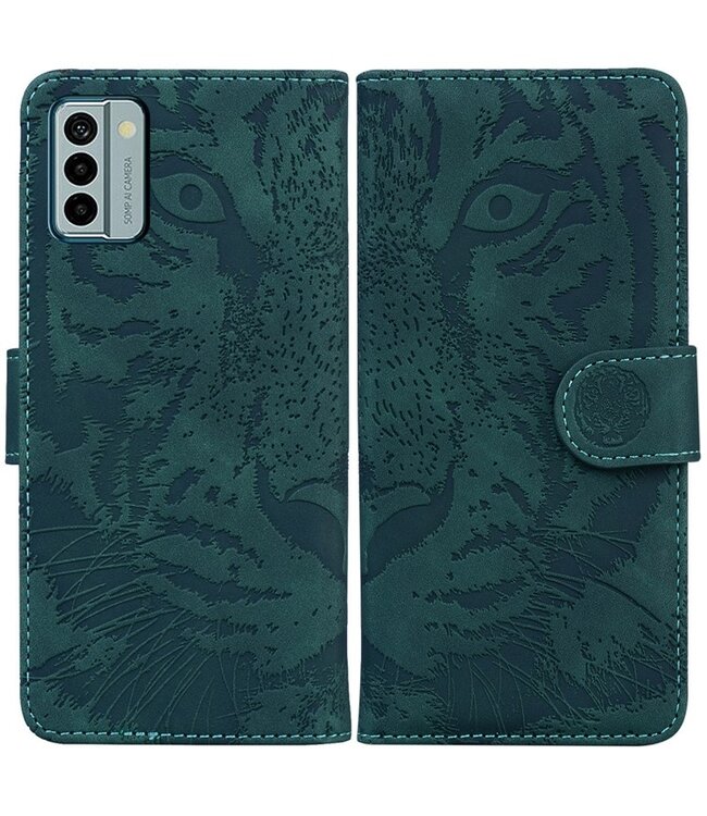 SoFetch Groen Tijger Hybride Hoesje voor de Nokia G22