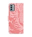SoFetch Roze Tijger Bookcase Hoesje voor de Nokia G22