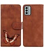 SoFetch Bruin Vlinder Bookcase Hoesje voor de Nokia G22