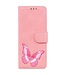SoFetch Roze Vlinder Bookcase Hoesje voor de Nokia G22