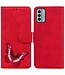 SoFetch Rood Vlinder Bookcase Hoesje voor de Nokia G22