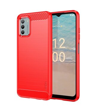 Mofi Rood Carbon TPU Hoesje Nokia G22