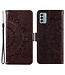 SoFetch Bruin Mandala Bookcase Hoesje met Polsbandje voor de Nokia G22