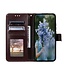 SoFetch Bruin Mandala Bookcase Hoesje met Polsbandje voor de Nokia G22