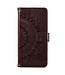 SoFetch Bruin Mandala Bookcase Hoesje met Polsbandje voor de Nokia G22