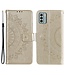 SoFetch Goud Mandala Bookcase Hoesje met Polsbandje voor de Nokia G22