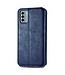 SoFetch Blauw Ruiten Bookcase Hoesje voor de Nokia G22