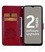 SoFetch Rood Uil Bloem Bookcase Hoesje met Polsbandje voor de Nokia G22