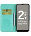 SoFetch Cyaan Uil Bloem Bookcase Hoesje met Polsbandje voor de Nokia G22
