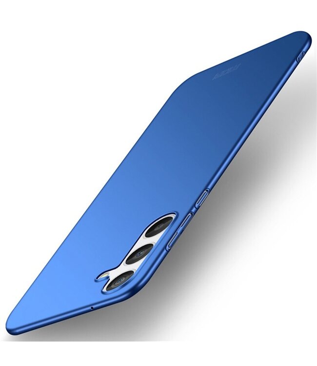 Mofi Blauw Valbestendig Mat Hardcase Hoesje voor de Samsung Galaxy A34