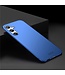 Mofi Blauw Valbestendig Mat Hardcase Hoesje voor de Samsung Galaxy A34