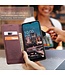 Bordeaux Rood Pasjeshouder Glad Bookcase Hoesje voor de Samsung Galaxy A34