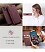 Bordeaux Rood Pasjeshouder Glad Bookcase Hoesje voor de Samsung Galaxy A34