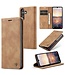 Bruin Pasjeshouder Glad Bookcase Hoesje voor de Samsung Galaxy A34