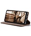 Koffiebruin Pasjeshouder Glad Bookcase Hoesje voor de Samsung Galaxy A34