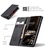 CaseMe Zwart Pasjeshouder Glad Bookcase Hoesje voor de Samsung Galaxy A34