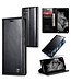 CaseMe Zwart Pasjeshouder Golvend Bookcase Hoesje voor de Samsung Galaxy A34